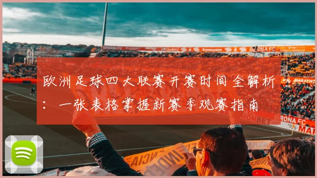 欧洲足球四大联赛开赛时间全解析：一张表格掌握新赛季观赛指南